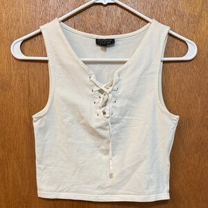 Topshop White Crop Top